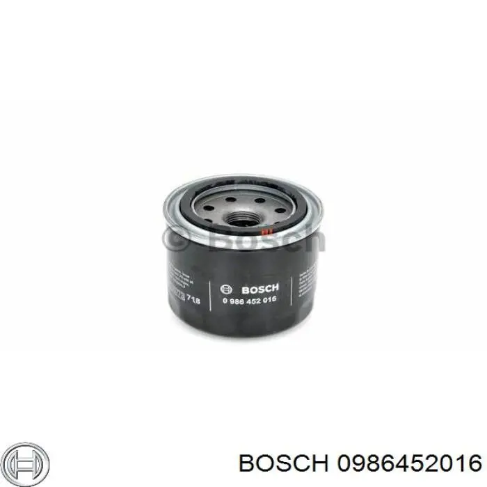 Filtro de aceite 0986452016 Bosch