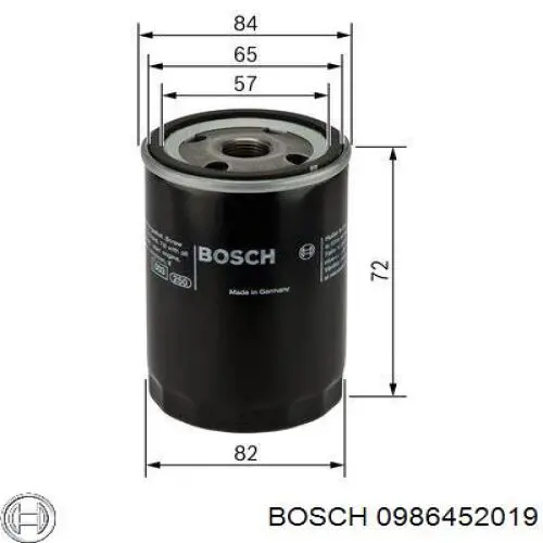 0986452019 Bosch Масляный фильтр двигателя