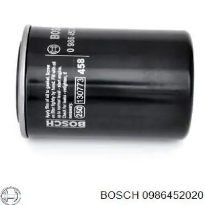 Фильтр масла Bosch 0986452020