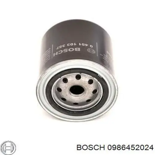 Filtro de aceite 0986452024 Bosch