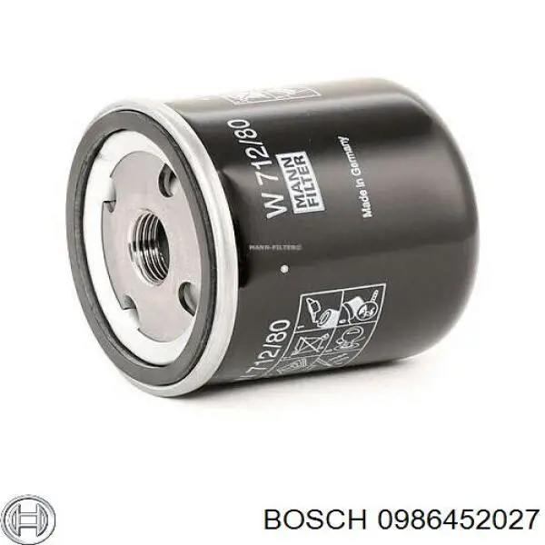 0986452027 Bosch Масляный фильтр двигателя
