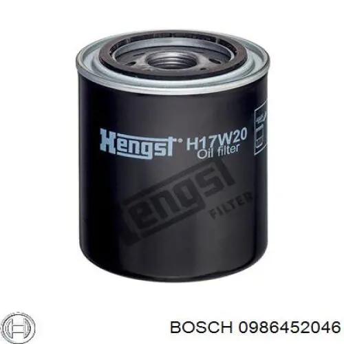 Filtro de aceite 0986452046 Bosch