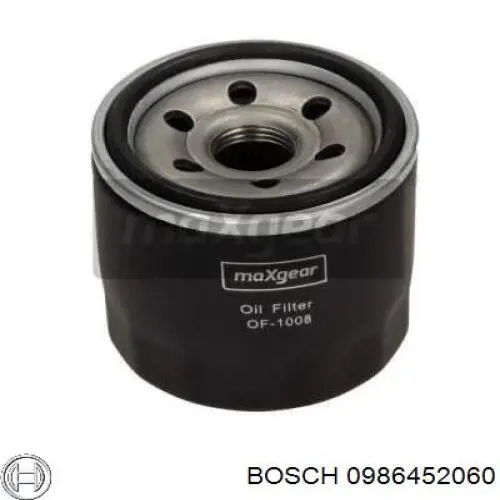 Filtro de aceite 0986452060 Bosch