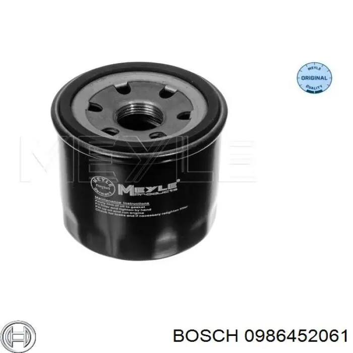 Фільтр масляний 0986452061 Bosch