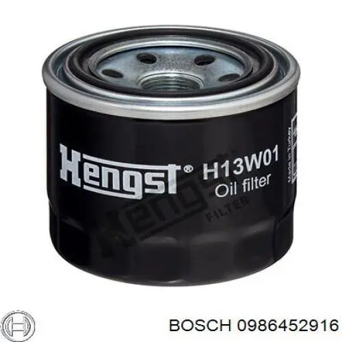 0986452916 Bosch масляный фильтр