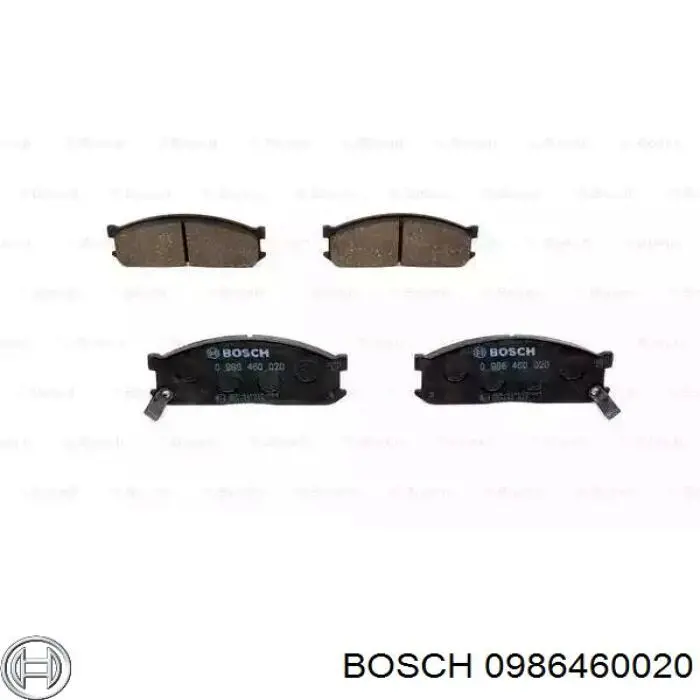 0986460020 Bosch колодки тормозные передние дисковые