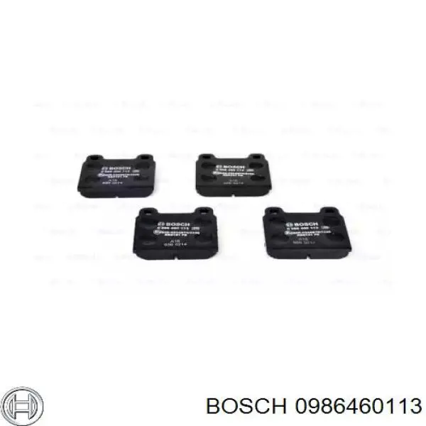 Передние тормозные колодки 0986460113 Bosch