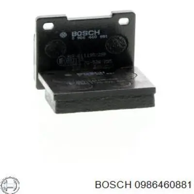 Задние тормозные колодки 0986460881 Bosch