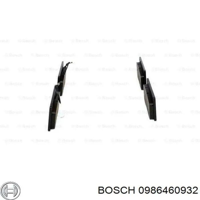 Передние тормозные колодки 0986460932 Bosch