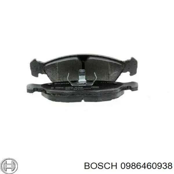 Колодки гальмівні передні, дискові 0986460938 Bosch