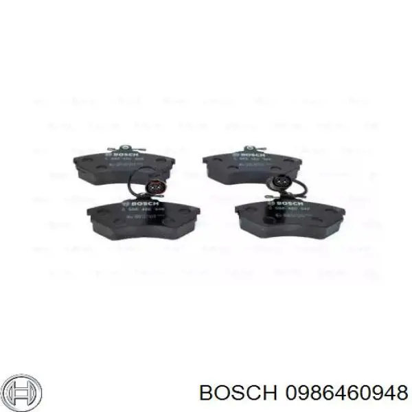 Передние тормозные колодки 0986460948 Bosch