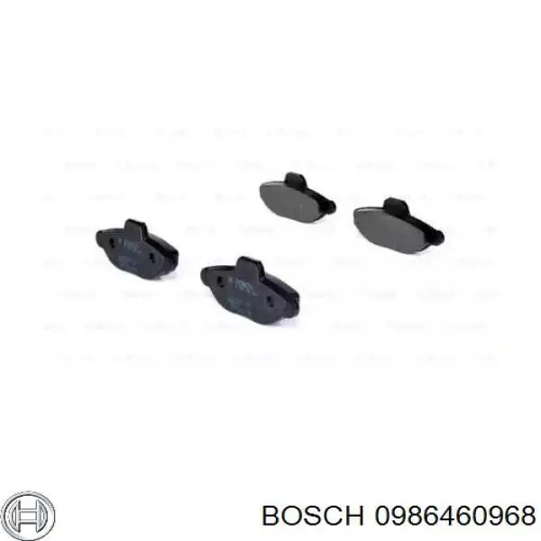 Передние тормозные колодки 0986460968 Bosch