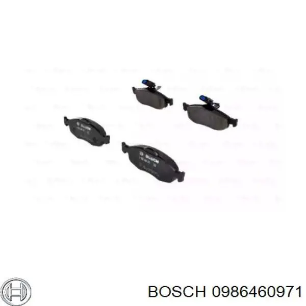 0 986 460 971 Bosch колодки тормозные передние дисковые