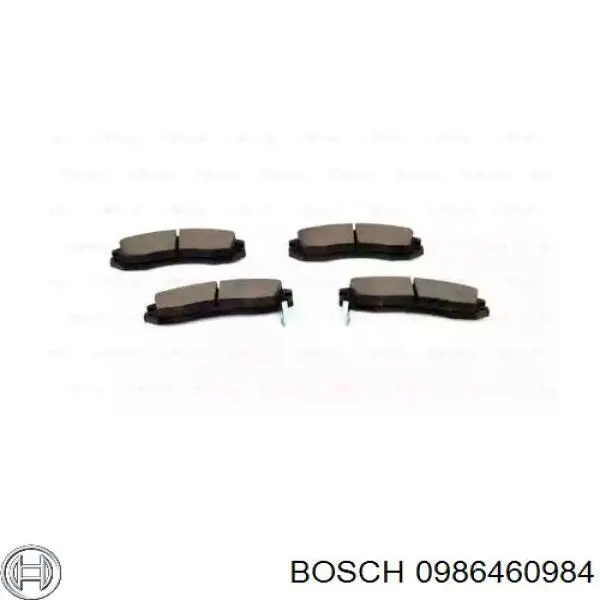 Передние тормозные колодки 0986460984 Bosch