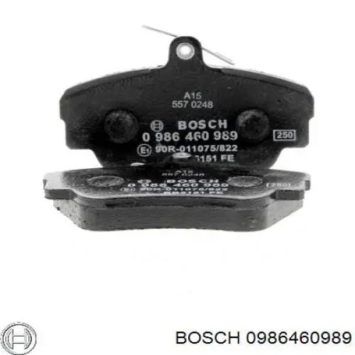 0 986 460 989 Bosch колодки тормозные передние дисковые