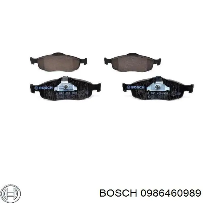 Передние тормозные колодки 0986460989 Bosch
