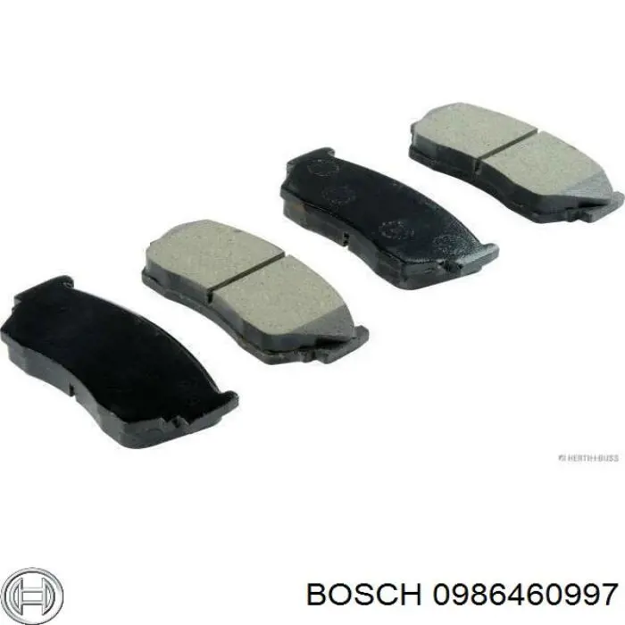 Купить 0986460997 Bosch Колодки тормозные