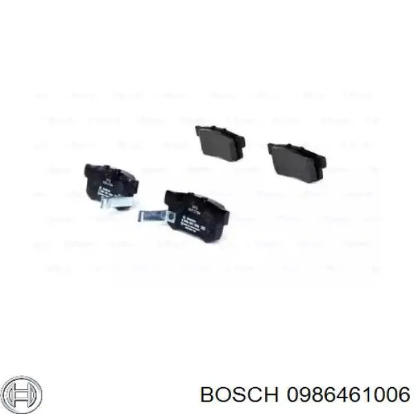 0986461006 Bosch Колодки тормозные дисковые комплект