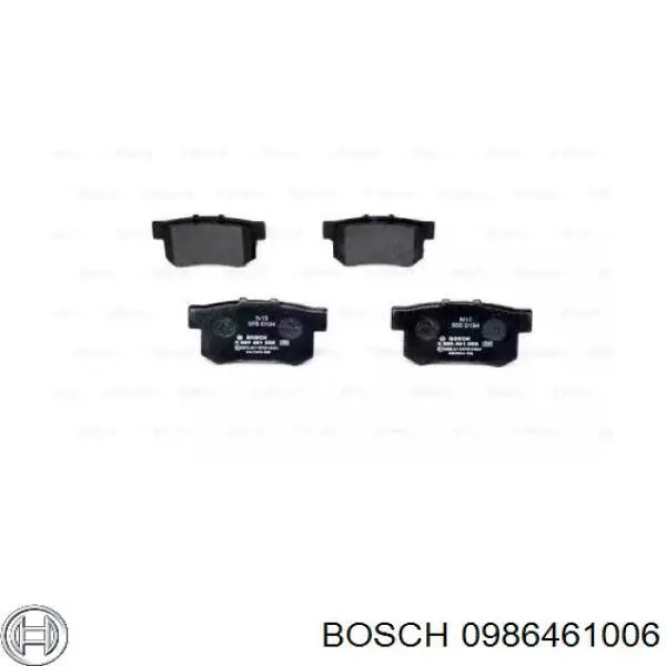 Колодки дисковые  Bosch 0986461006 цена, от 17.03 USD