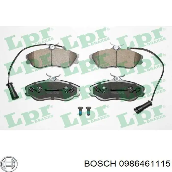 0986461115 Bosch Колодки передние