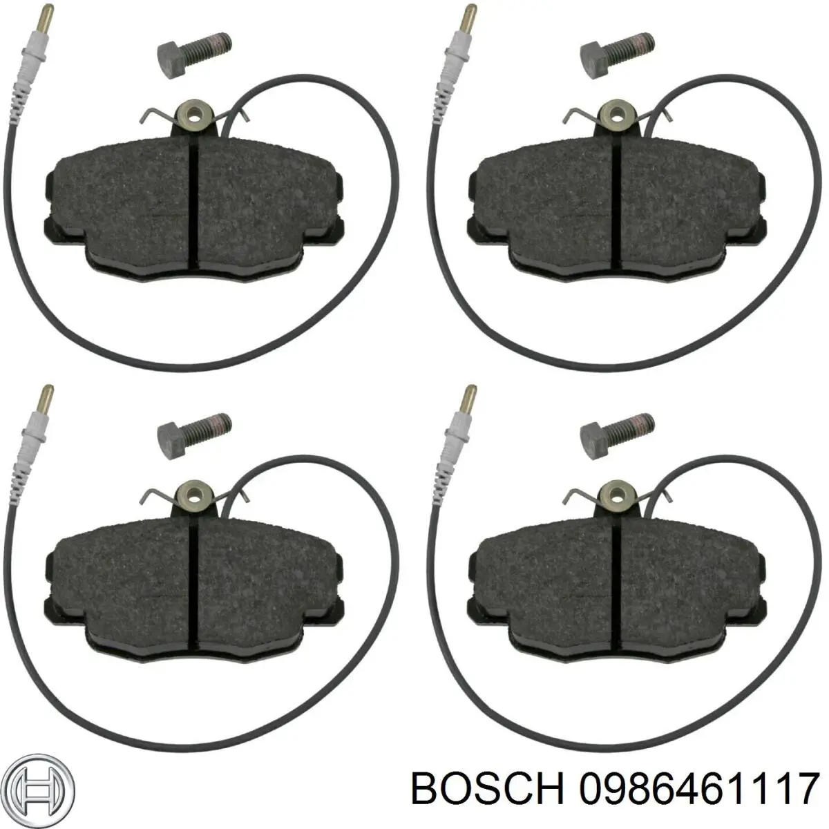 Pastillas de freno delanteras 0986461117 Bosch