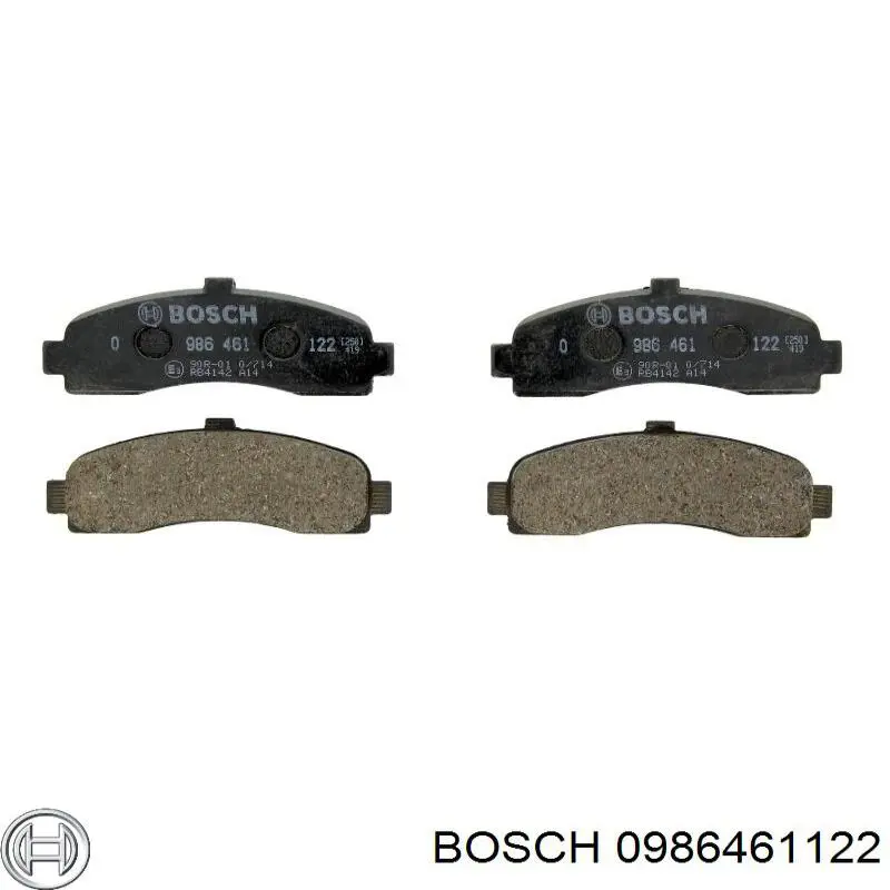 Передние тормозные колодки 0986461122 Bosch