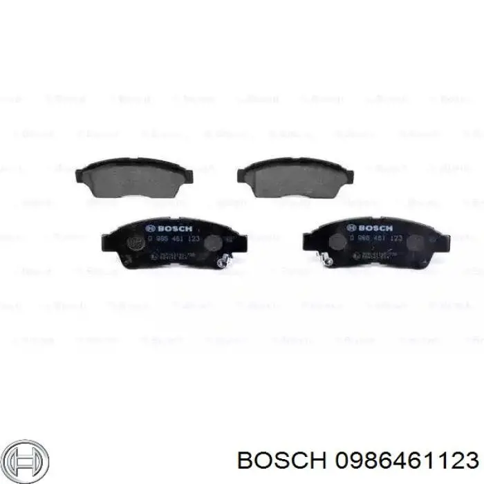 0 986 461 123 Bosch колодки тормозные передние дисковые