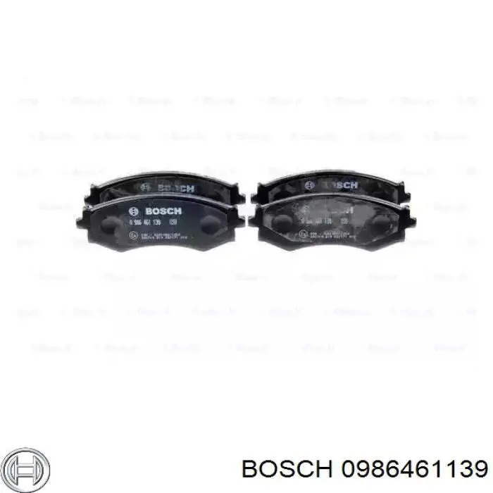 0986461139 Bosch передние тормозные колодки