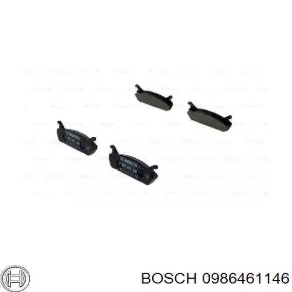 Pastillas de freno traseras 0986461146 Bosch