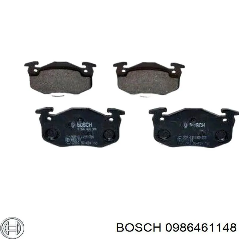 0 986 461 148 Bosch колодки тормозные задние дисковые