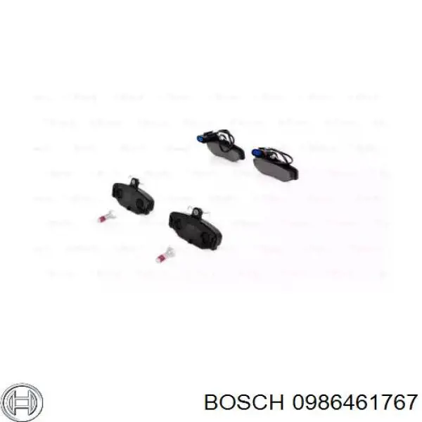 0 986 461 767 Bosch задние тормозные колодки