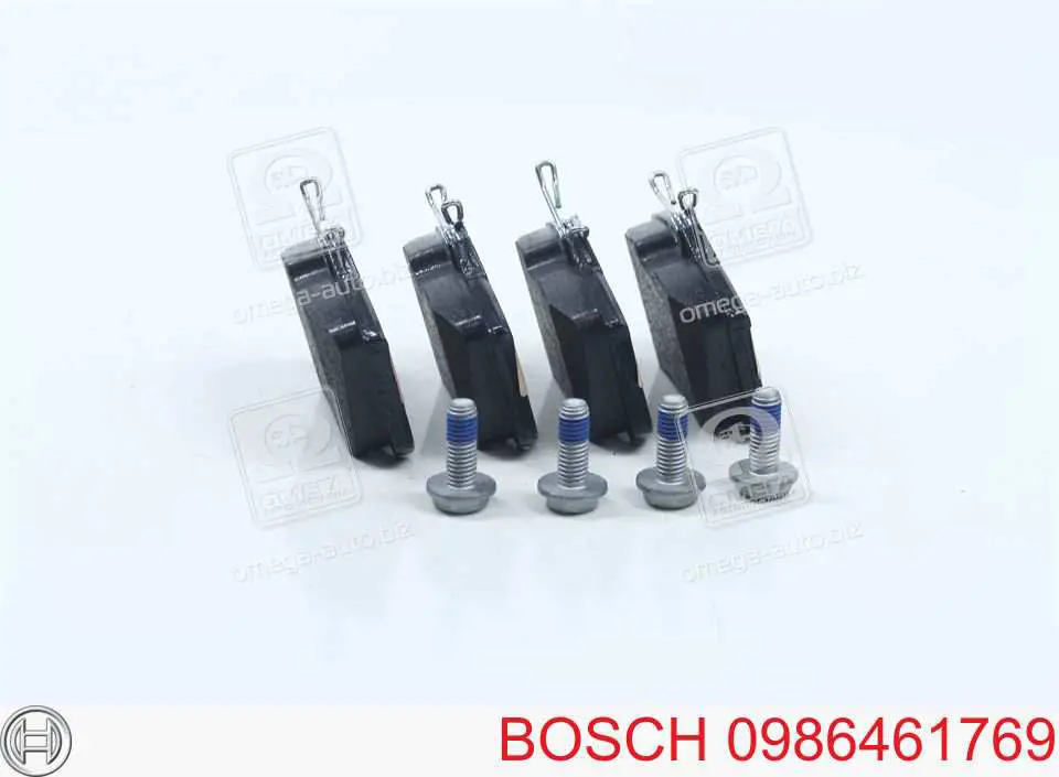 0986461769 Bosch колодки тормозные задние дисковые