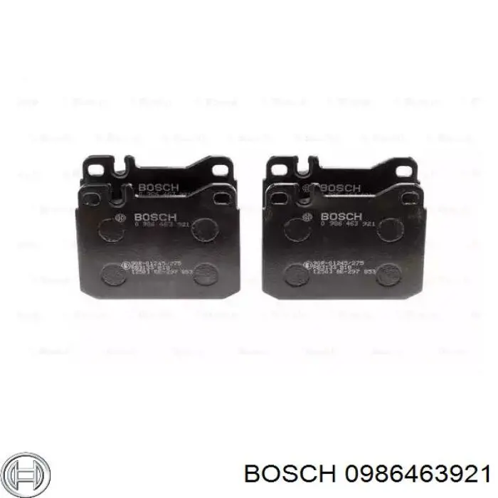 0986463921 Bosch колодки тормозные передние дисковые