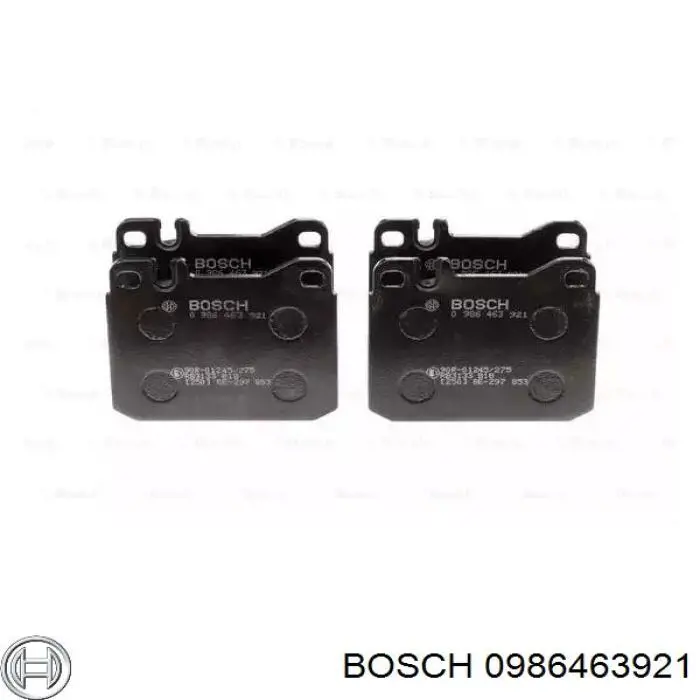 Передние тормозные колодки 0986463921 Bosch