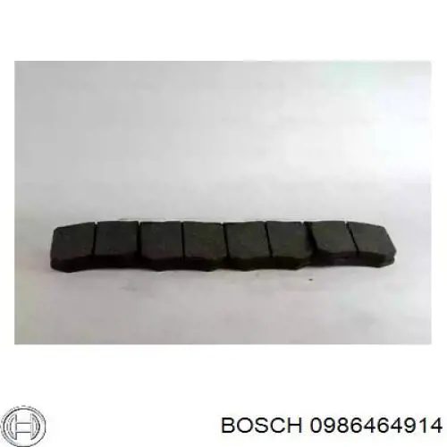 Передние тормозные колодки 0986464914 Bosch