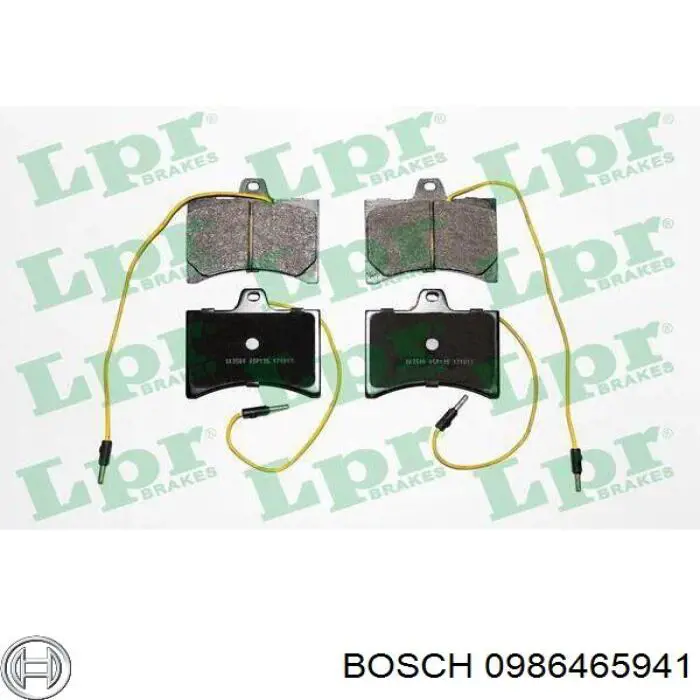 Передние тормозные колодки 0986465941 Bosch