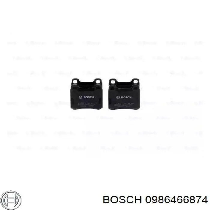 Задние тормозные колодки 0986466874 Bosch