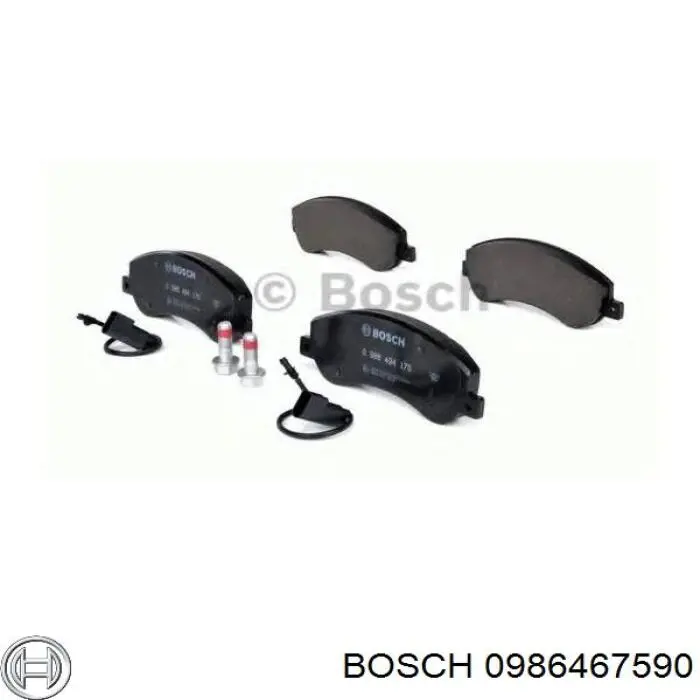 0986467590 Bosch передние тормозные колодки