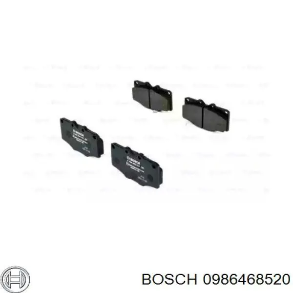 Передние тормозные колодки 0986468520 Bosch