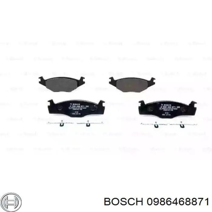 0986468871 Bosch колодки тормозные передние дисковые