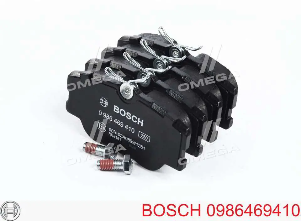 0986469410 Bosch колодки тормозные передние дисковые