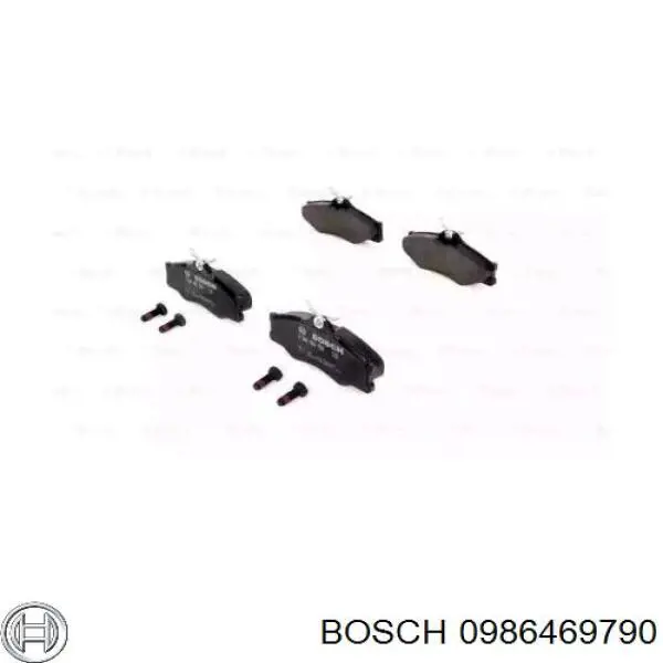 Передние тормозные колодки 0986469790 Bosch