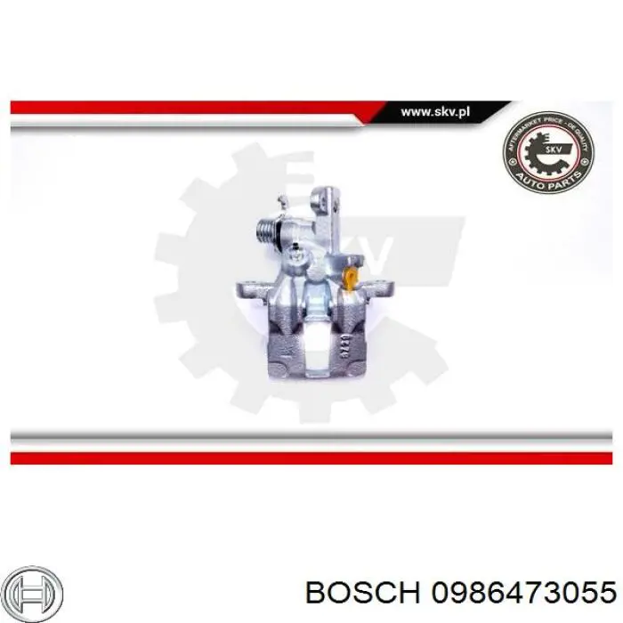 Суппорт тормозной левый задний Bosch 0986473055