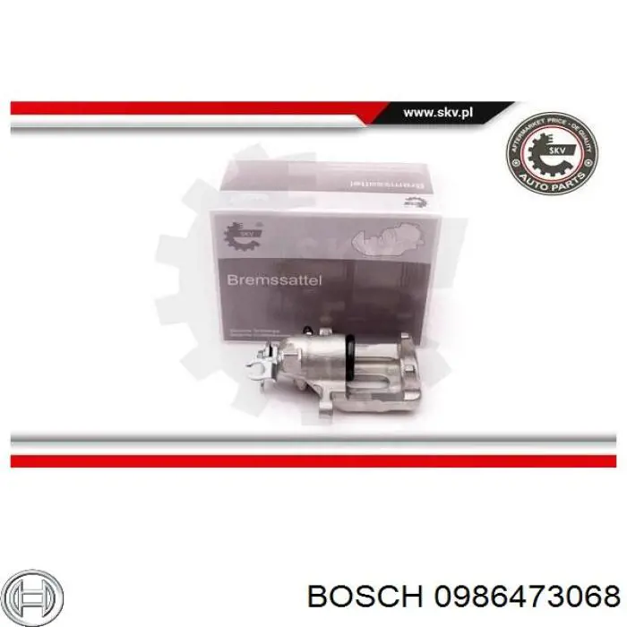 0986473068 Bosch Тормозной суппорт задний левый