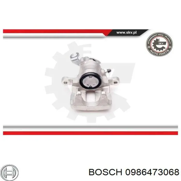 Купить 0986473068 Bosch Суппорт задний левый