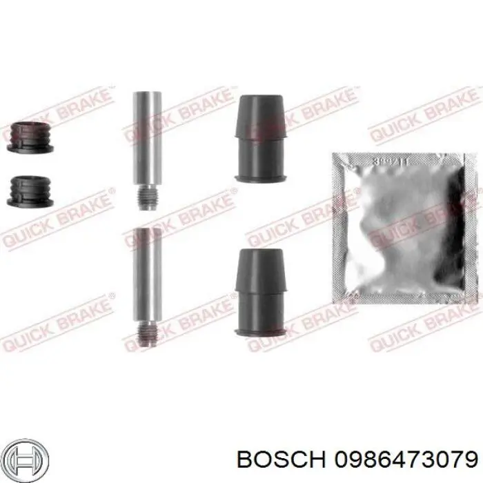 Купить 0986473079 Bosch Суппорт тормозной передний левый