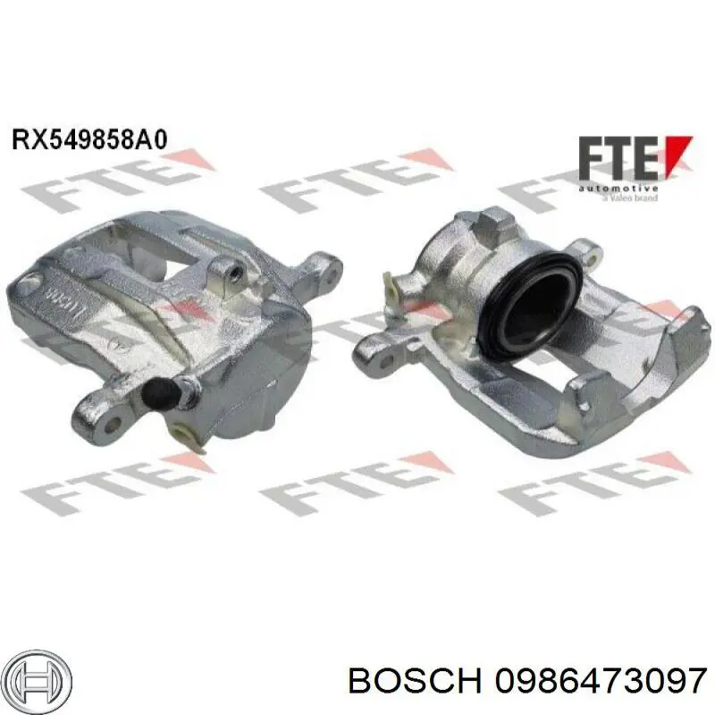 0986473097 Bosch Суппорт тормозной, передний, левый