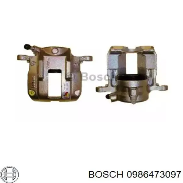 Суппорт тормозной передний левый 0986473097 Bosch