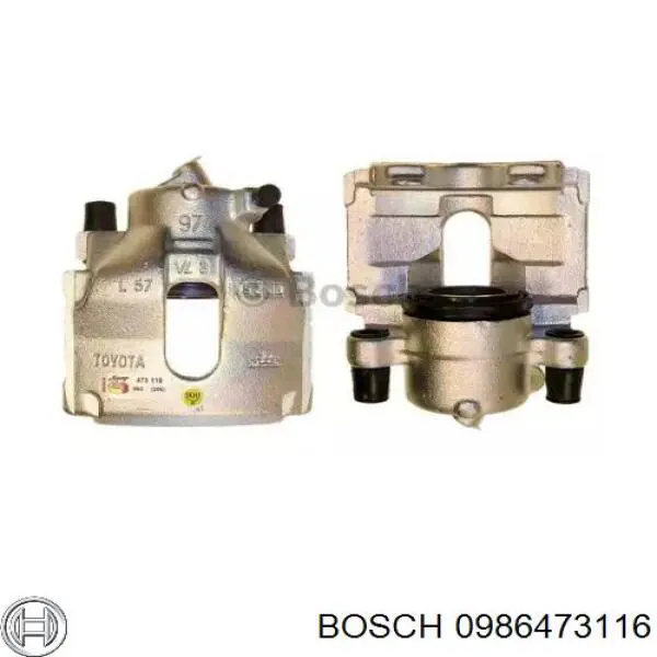 Суппорт тормозной передний левый 0986473116 Bosch