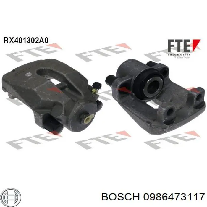 Суппорт задний левый 0986473117 Bosch